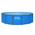 Bestway Steel Pro MAX 14’ x 42 Metal Frame Above Ground Pool, Blue, POOL ONLY