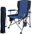 Camping Chairs Clearance for Adults, Portable Folding Lawn Chairs for Outdoor, Dark Blue