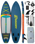 EGGORY 11ft Inflatable Stand up Paddle Board Fishing Paddle Board with Full SUP Accessories for Youth & Adults