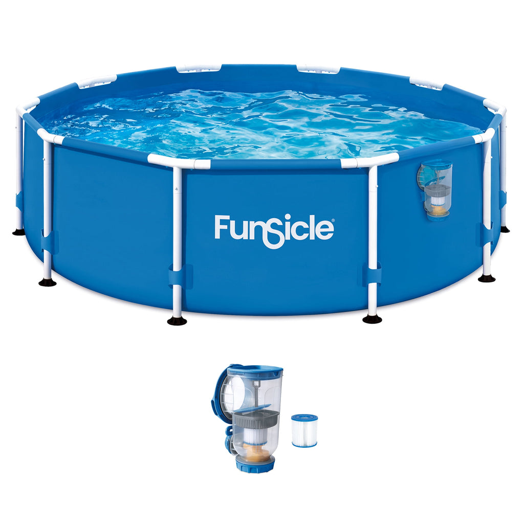 Funsicle 8' x 30 Outdoor Activity Round Frame Above Ground Swimming Pool Set