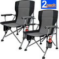 Camping Chairs Clearance for Adults, Portable Folding Lawn Chairs for Outdoor, Set of 2