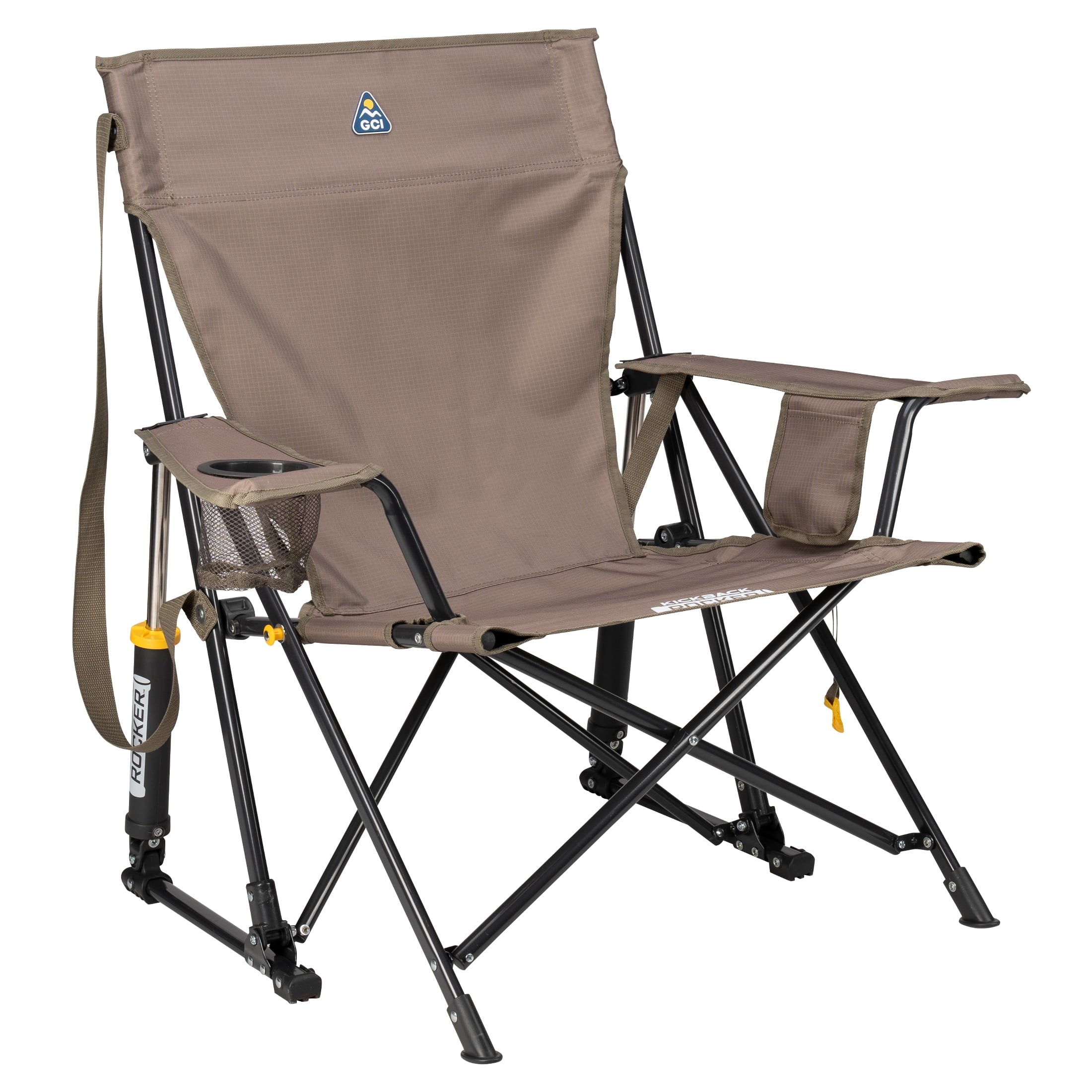 GCI Outdoor Kickback Rocker Low Profile Rocking Camp Chair, Summer Floral