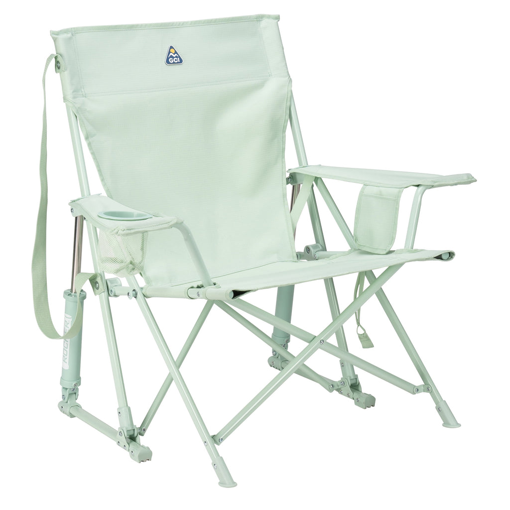 GCI Outdoor Kickback Rocker Low Profile Rocking Camp Chair, Summer Floral