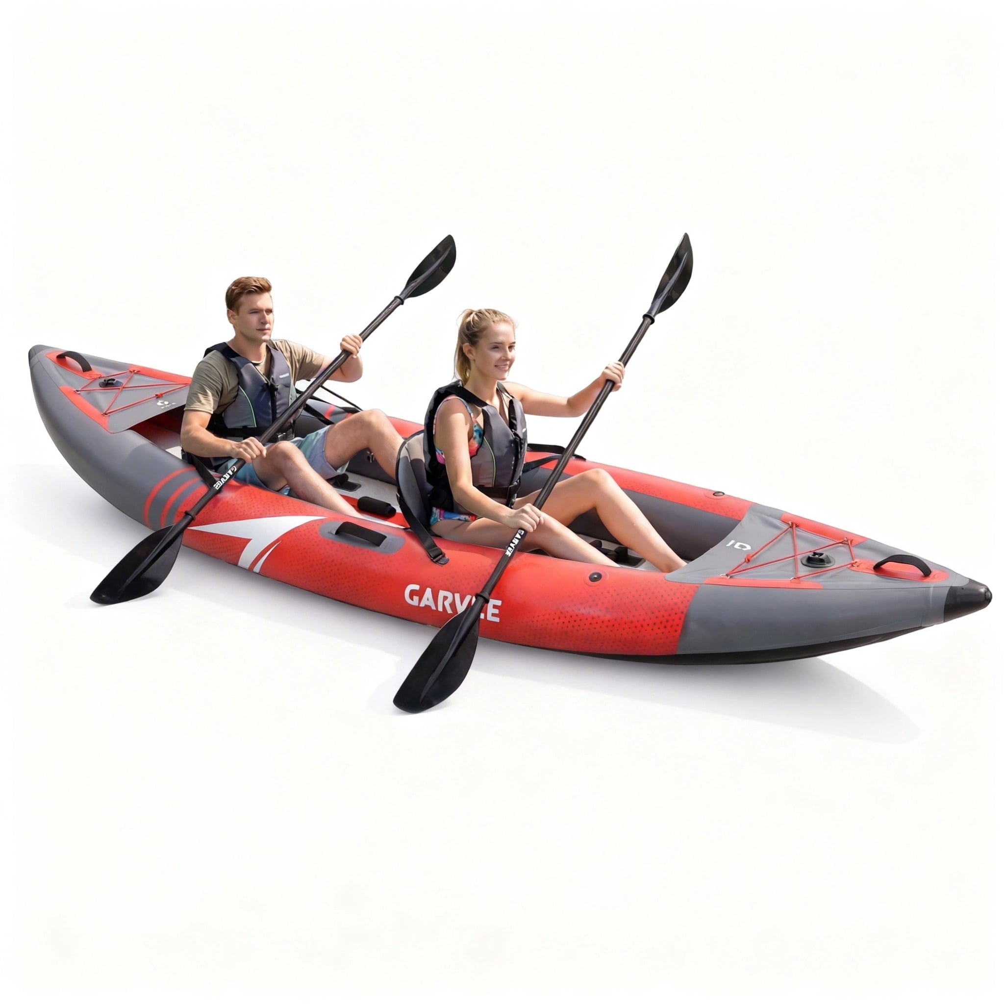 Garvee Inflatable Kayak Set for 1 Person, 118 x 36 x 16, Blue