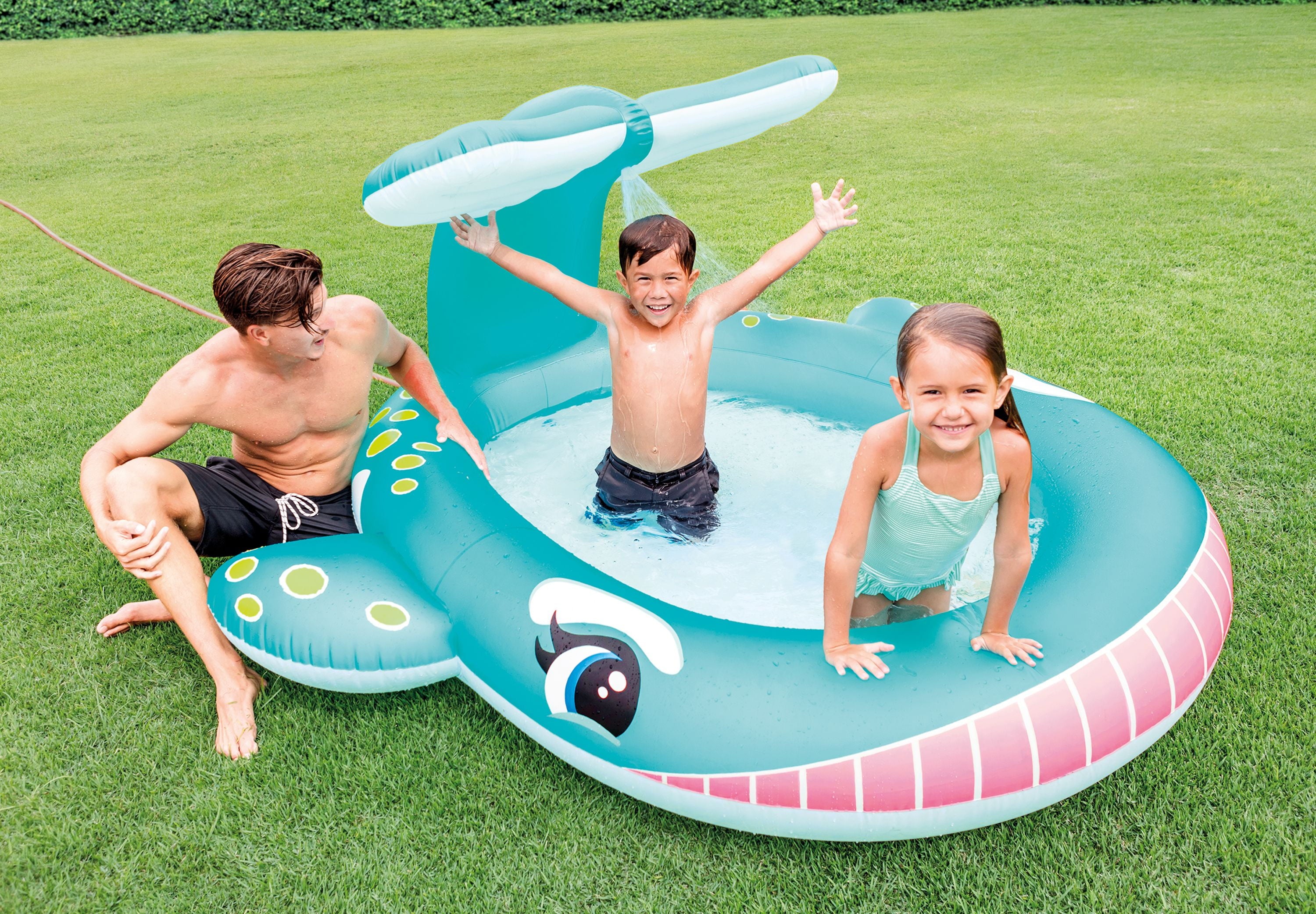Intex Kids Inflatable Candy Zone Swim Play Center Kids Splash Pool w/ Waterslide