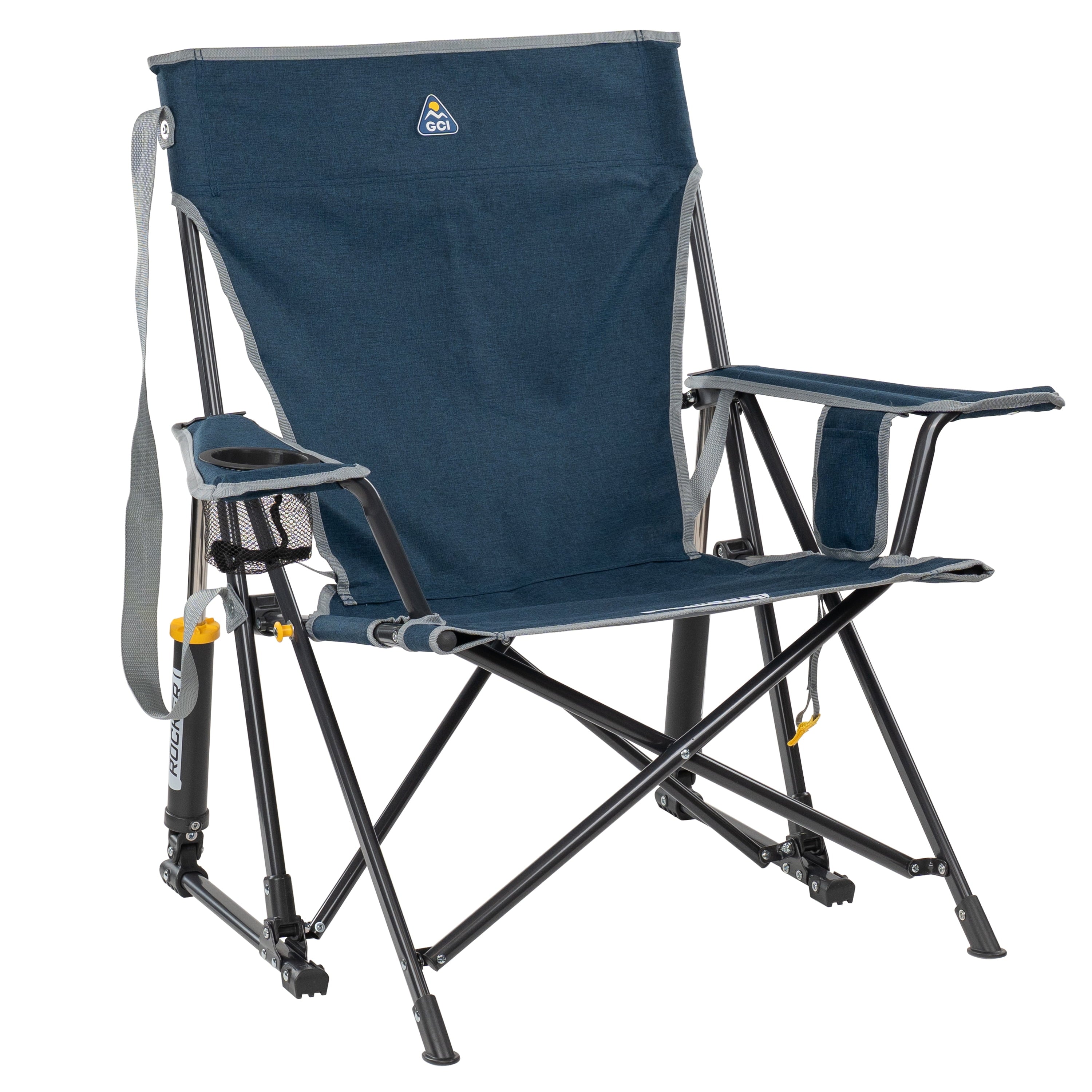 GCI Outdoor Kickback Rocker Low Profile Rocking Camp Chair, Summer Floral