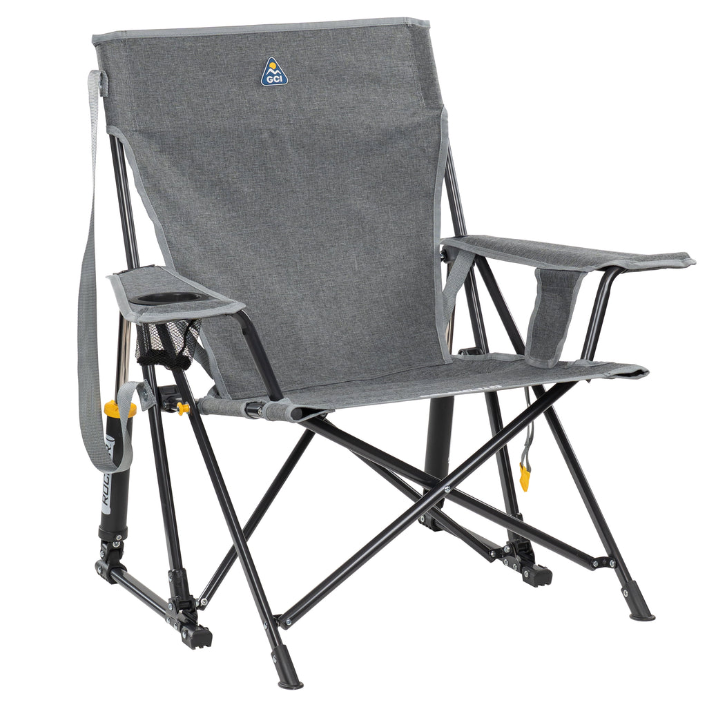GCI Outdoor Kickback Rocker Low Profile Rocking Camp Chair, Summer Floral