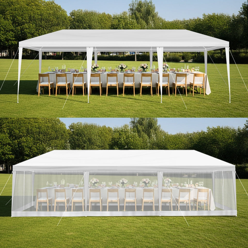 Ktaxon 10' X 30' Canopy Tent with 8 Side Walls for Party Wedding Camping and BBQ