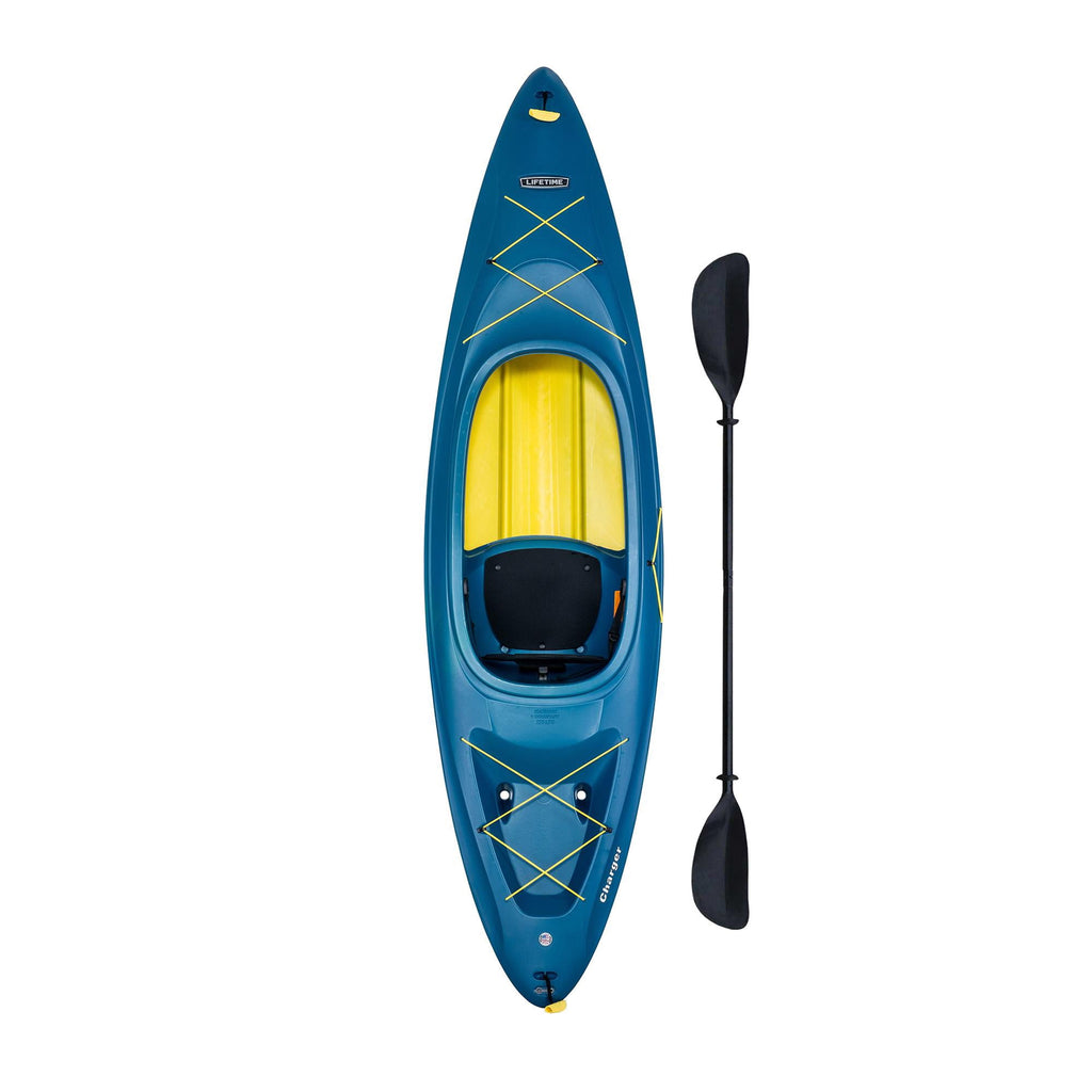 Lifetime Charger 10 ft Sit-Inside Kayak with Paddle, Seaside Dualtone (91349)