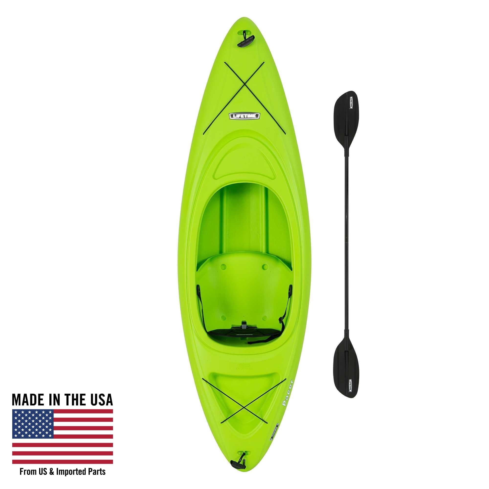 Lifetime Pacer 8 ft Sit-Inside Kayak with Paddle, Green (91032)