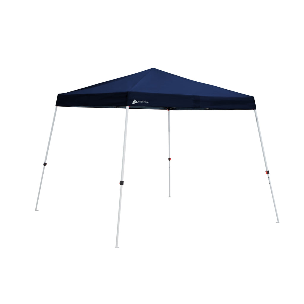 Ozark Trail 10' x 10' Instant Slant Leg Pop-up Outdoor Canopy, Blue