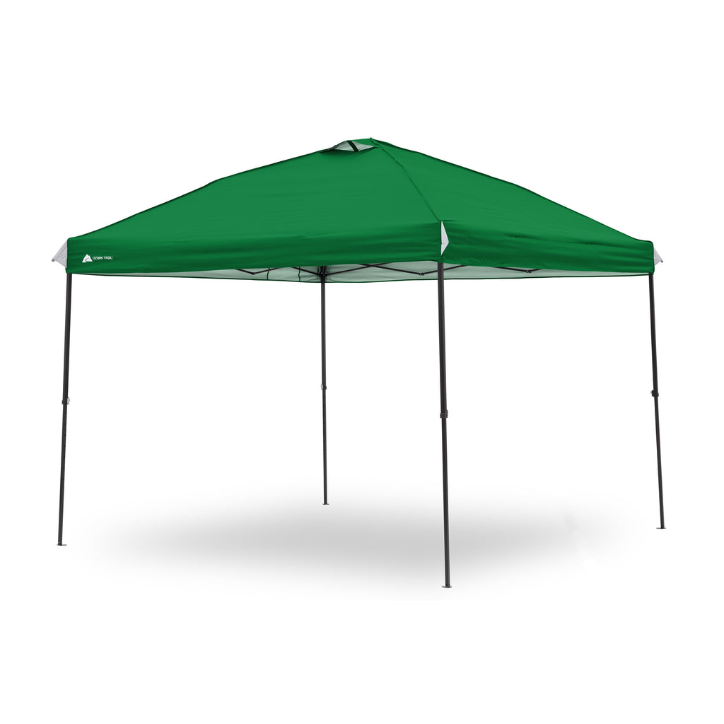 Ozark Trail 10x10 Instant Pop Up Canopy Tent with Simple Push Setup – Straight Leg Pop-Up Tent for Tailgating, Camping & Events, Gold