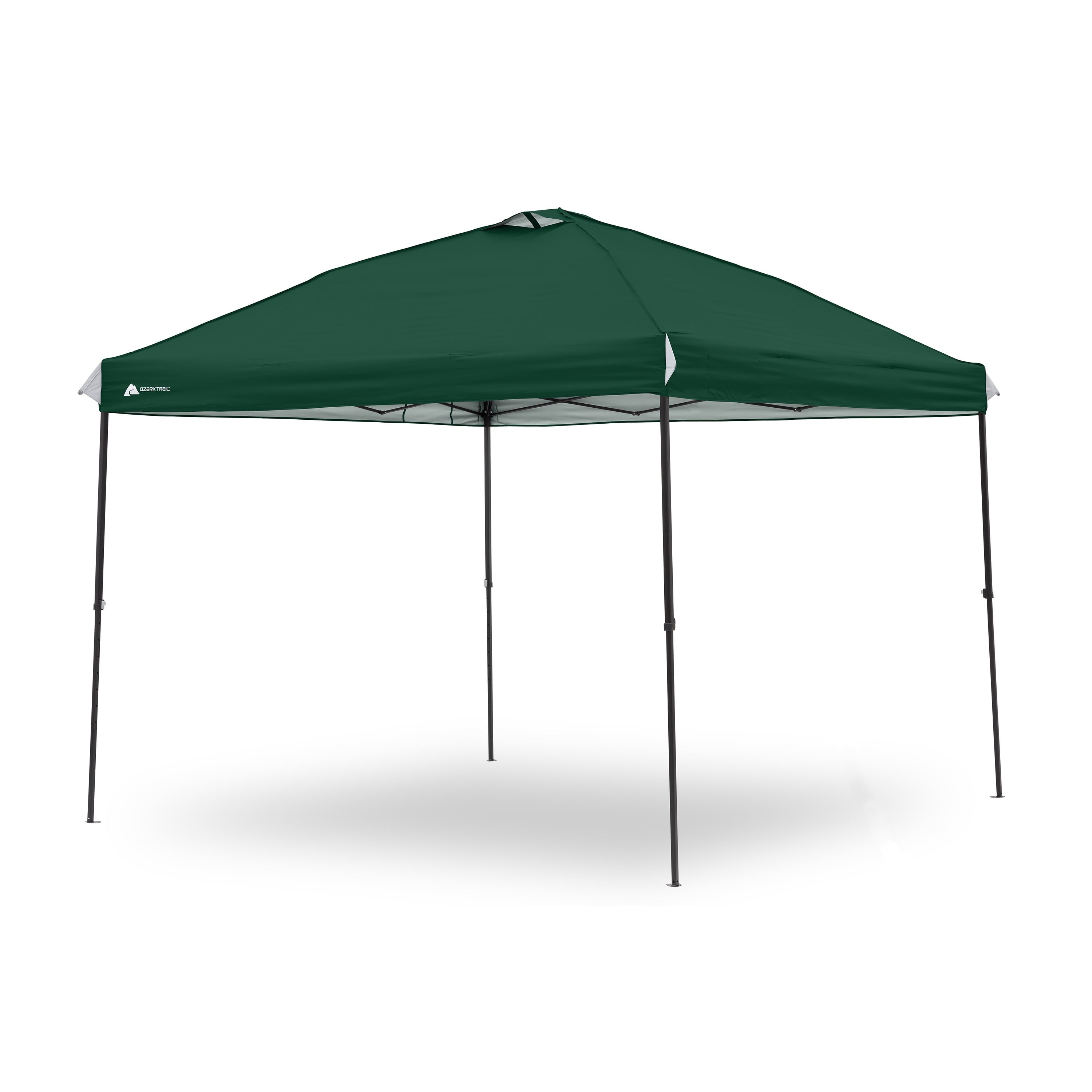 Ozark Trail 10x10 Instant Pop Up Canopy Tent with Simple Push Setup – Straight Leg Pop-Up Tent for Tailgating, Camping & Events, Gold