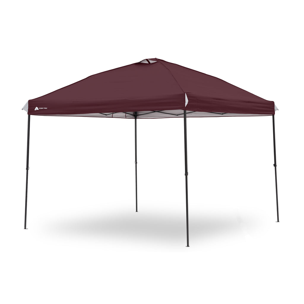 Ozark Trail 10x10 Instant Pop Up Canopy Tent with Simple Push Setup – Straight Leg Pop-Up Tent for Tailgating, Camping & Events, Gold