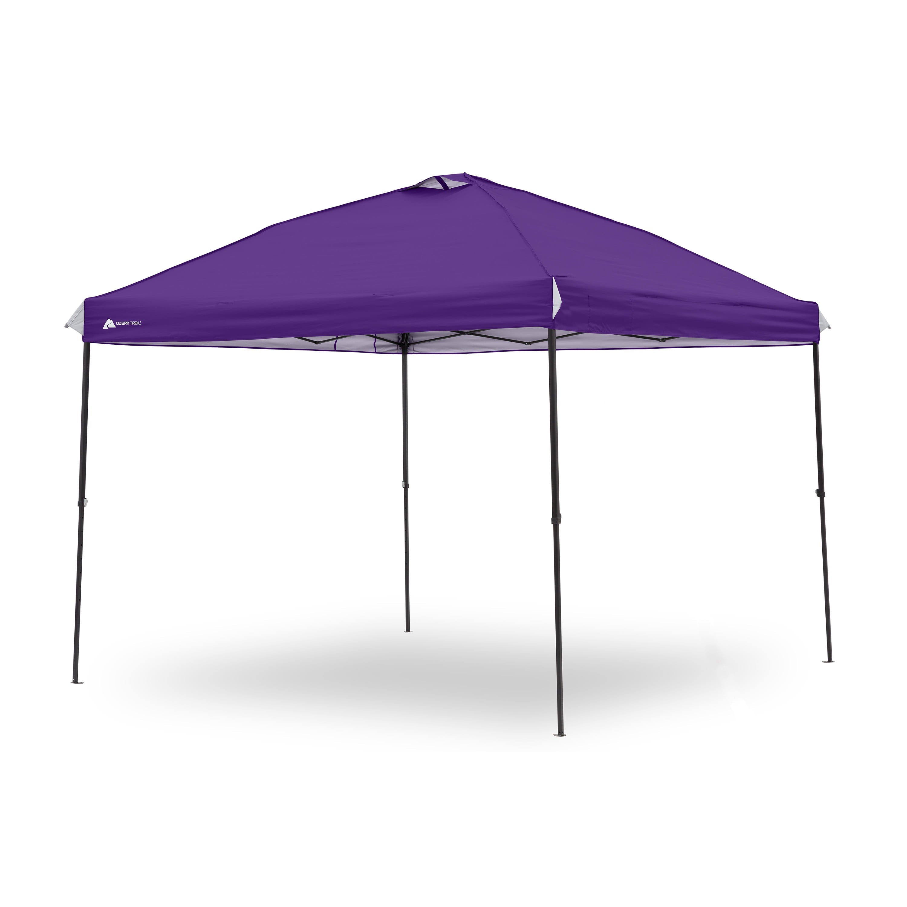 Ozark Trail 10x10 Instant Pop Up Canopy Tent with Simple Push Setup – Straight Leg Pop-Up Tent for Tailgating, Camping & Events, Gold