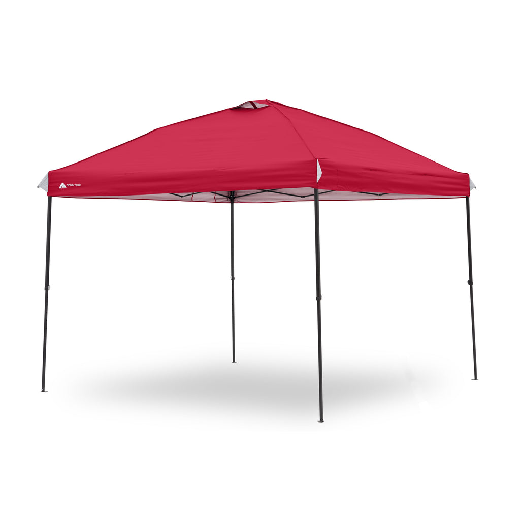 Ozark Trail 10x10 Instant Pop Up Canopy Tent with Simple Push Setup – Straight Leg Pop-Up Tent for Tailgating, Camping & Events, Gold