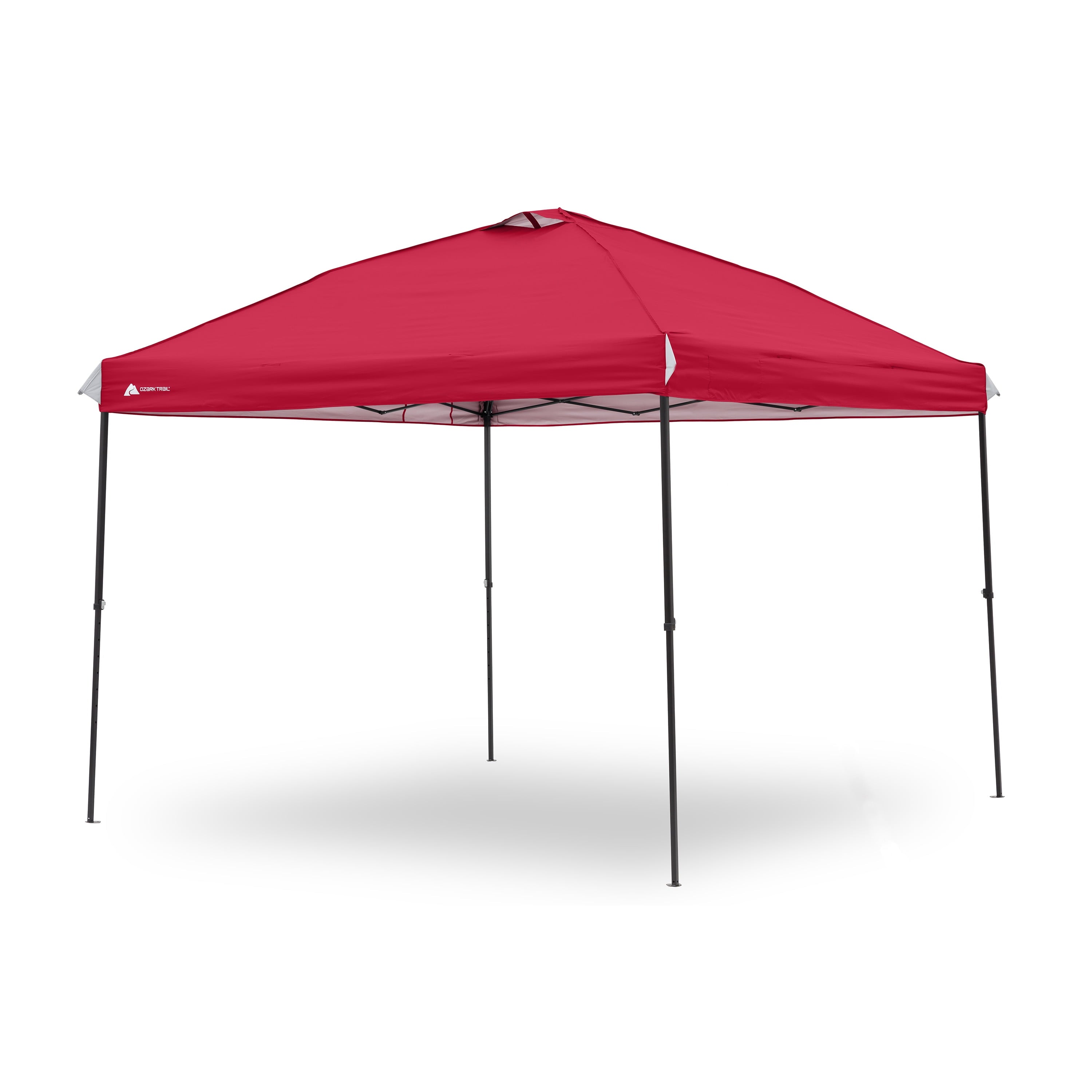 Ozark Trail 10x10 Instant Pop Up Canopy Tent with Simple Push Setup – Straight Leg Pop-Up Tent for Tailgating, Camping & Events, Gold