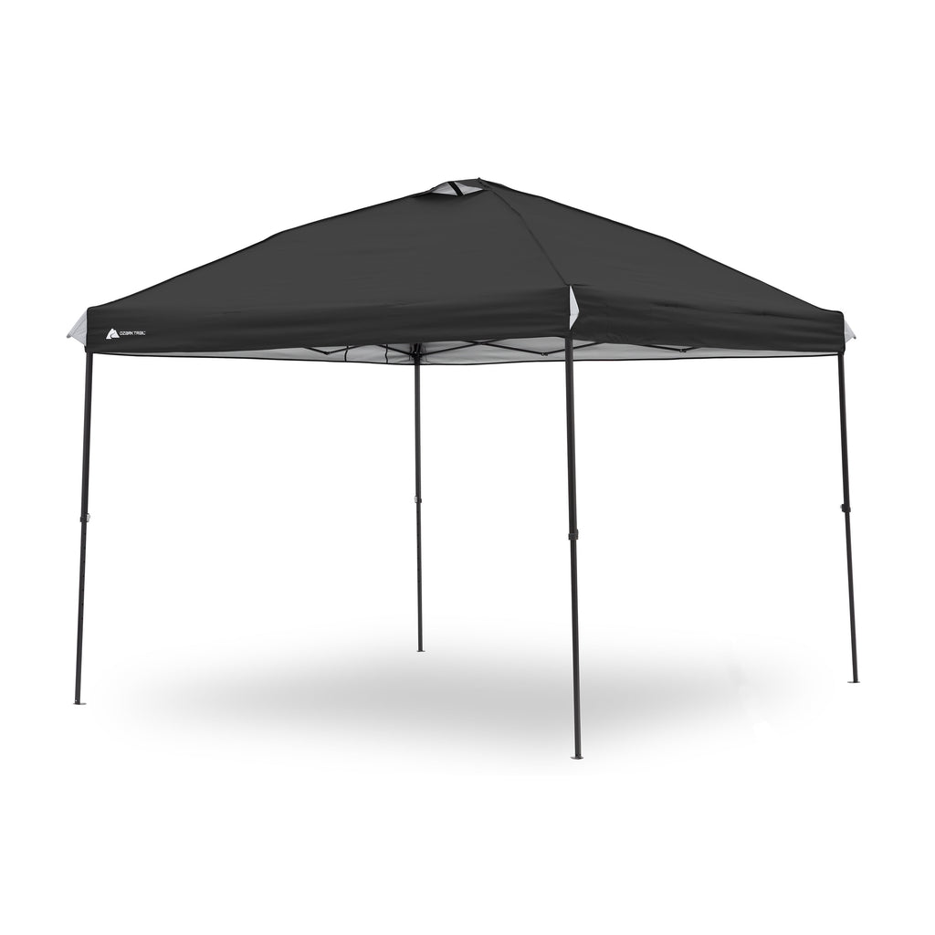 Ozark Trail 10x10 Instant Pop Up Canopy Tent with Simple Push Setup – Straight Leg Pop-Up Tent for Tailgating, Camping & Events, Gold