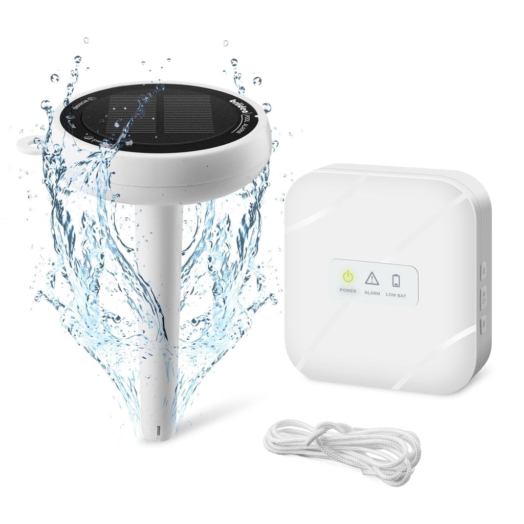 Pool Alarm, Briidea Solar Wave Pool Alarm, Summer Pool Safety, Indoor/Outdoor Dual Alert, Adjustable Sensitivity