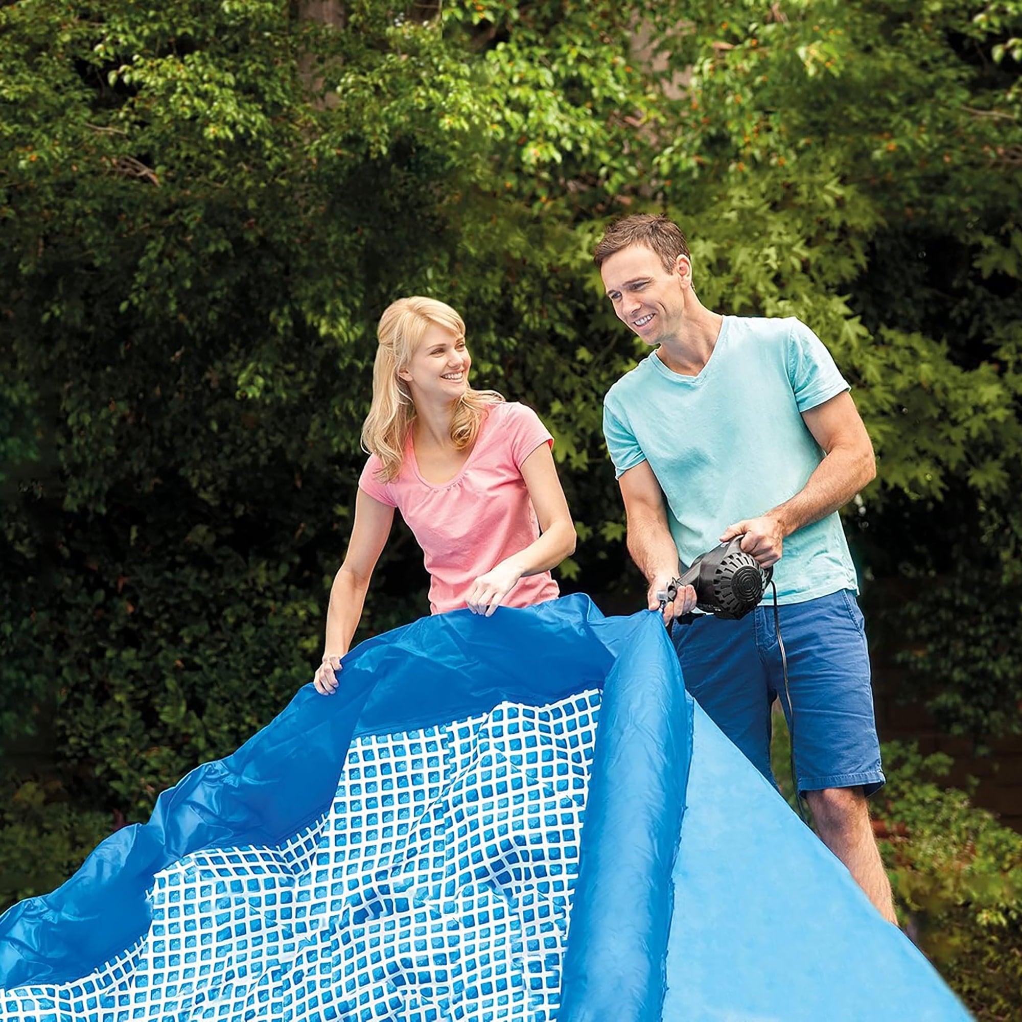Intex: : Easy Set Pool - 10' x 30 - Inflatable Above Ground Swimming Pool, Puncture-Resistant Material, 1018 Gal Cap, Kids-Family Water Play, 28120EH