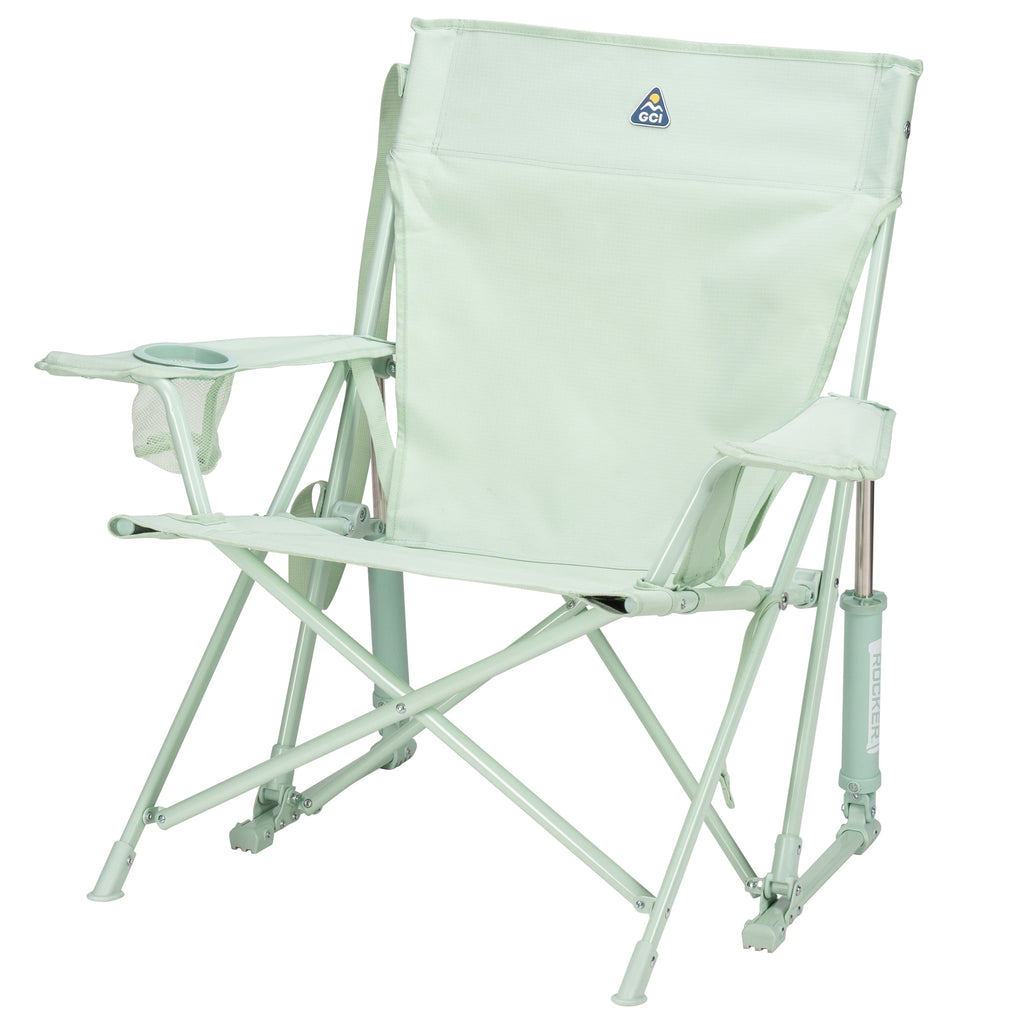 GCI Outdoor Kickback Rocker Low Profile Rocking Camp Chair, Summer Floral
