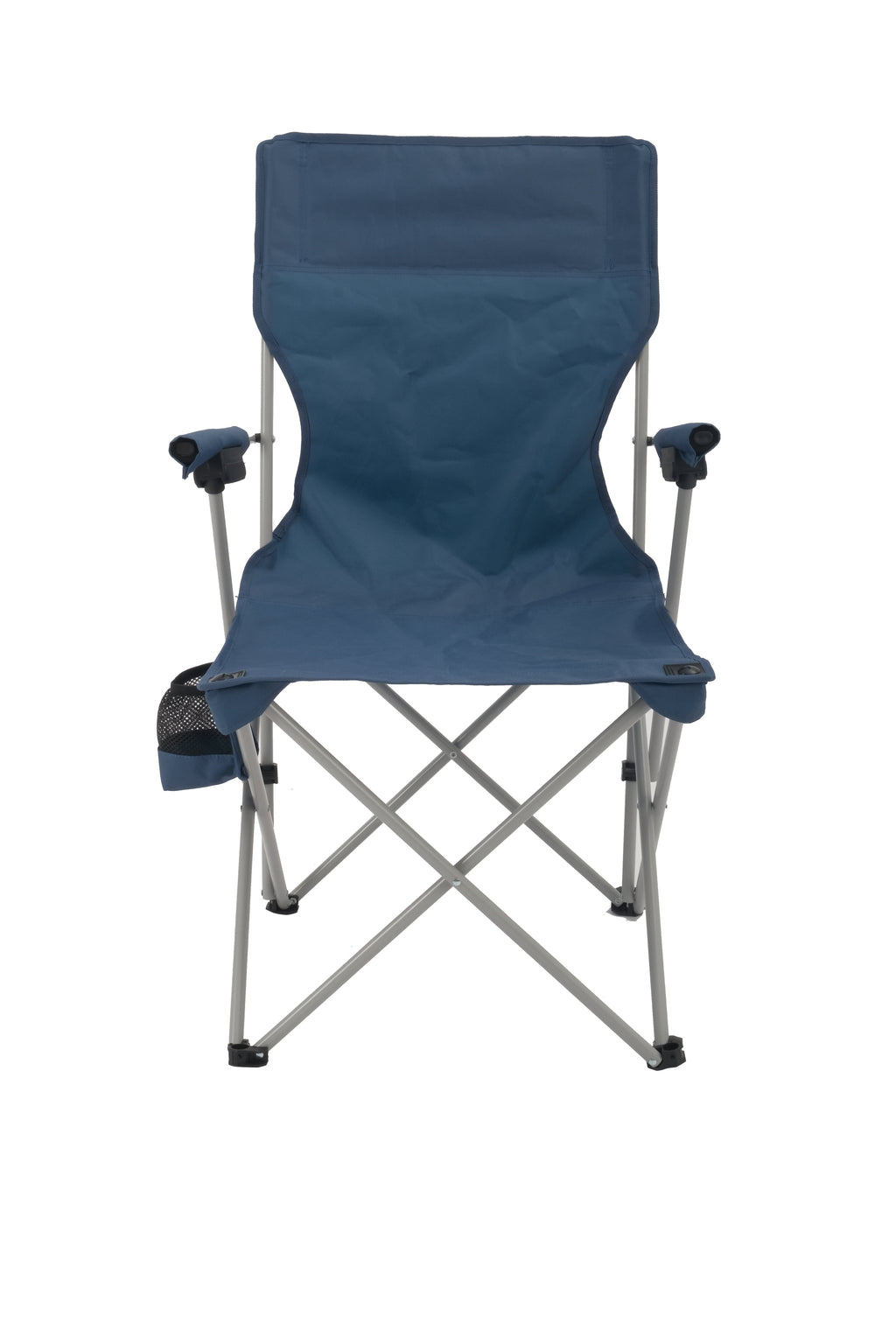 Ozark Trail Hard Arm Camping Chair with Durable Polyester Seat and Steel Frame, Portable with Cup Holder