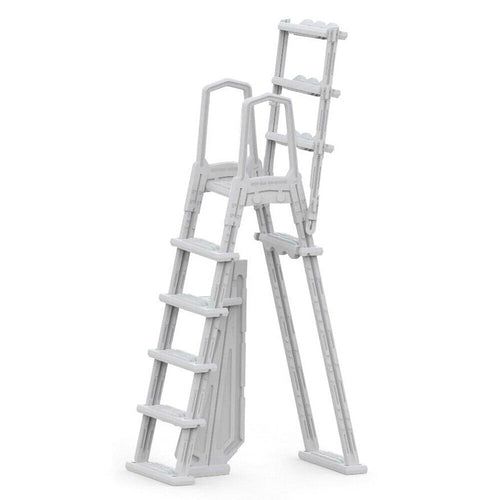 Aqua Select Flip-Up A-Frame Ladder for Above Ground Swimming Pools 48-54H