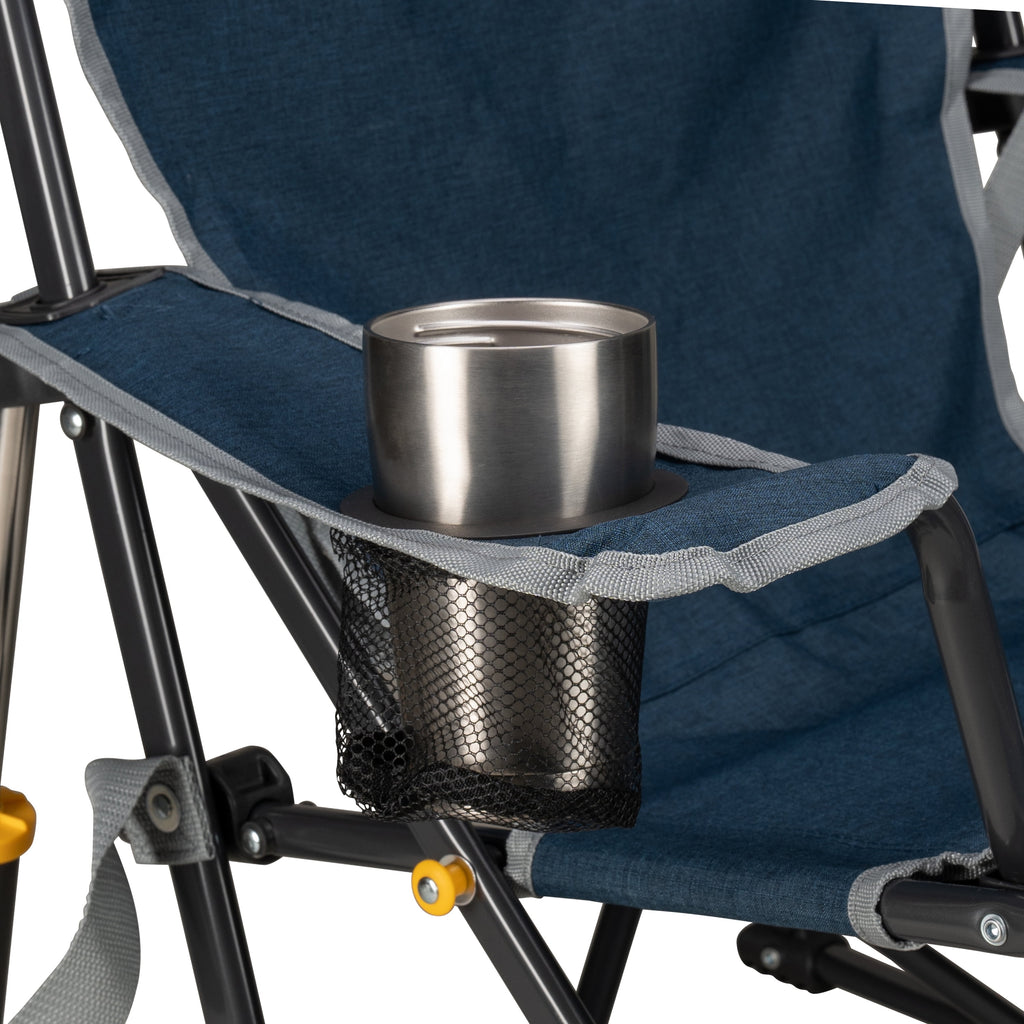 GCI Outdoor Kickback Rocker Low Profile Rocking Camp Chair, Summer Floral