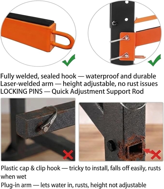 UOKRR Freestanding Kayak Storage Rack Heavy-Duty Canoe Stand