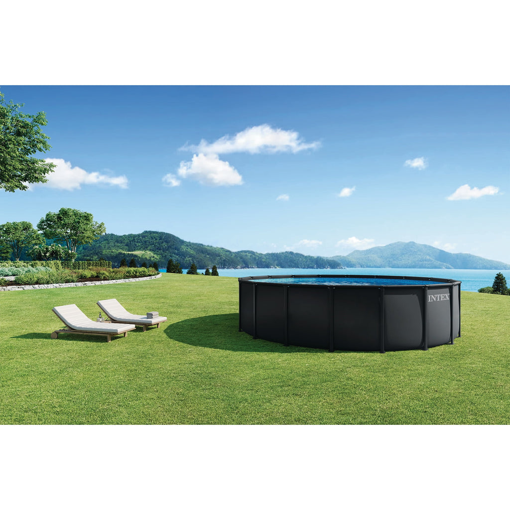 INTEX 26329EP Ultra XTR 18' x 52 Round Frame Above Ground Swimming Pool Set with Pump
