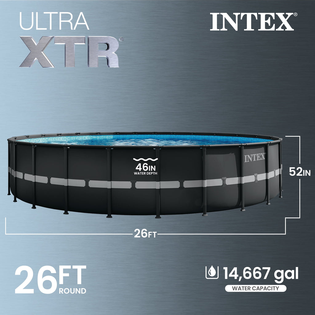 Intex Ultra XTR 24' x 52 Round Above Ground Pool & 2 Pack OptiFlow Filter Sand