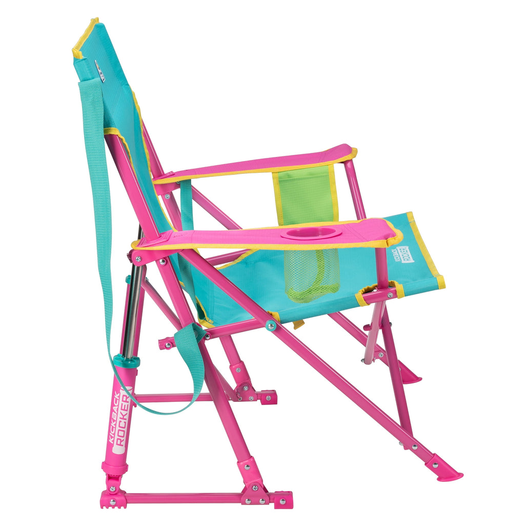GCI Outdoor Kickback Rocker Low Profile Rocking Camp Chair, Summer Floral