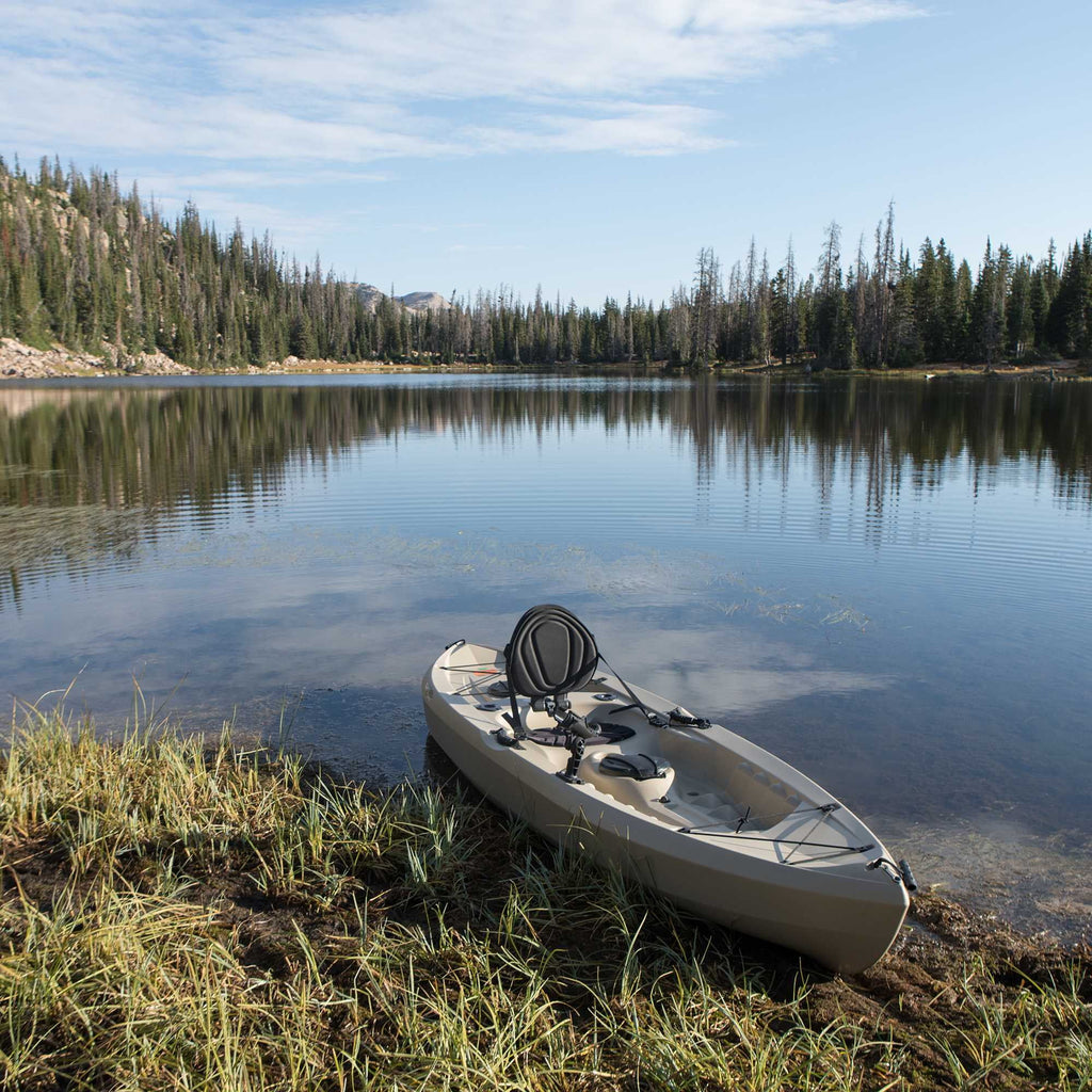 Lifetime Tamarack Angler 10 ft Sit-On-Top Fishing Kayak with Paddles, 2 Pack, Tan (90806)