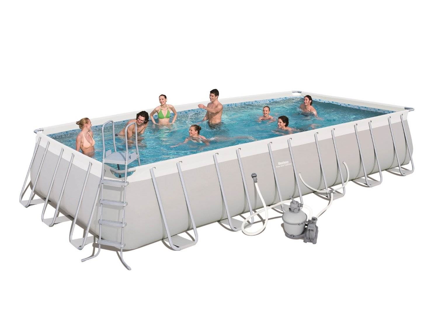 Bestway 18ft x 9ft x 4ft Rectangular Above Ground Swimming Pool Kit