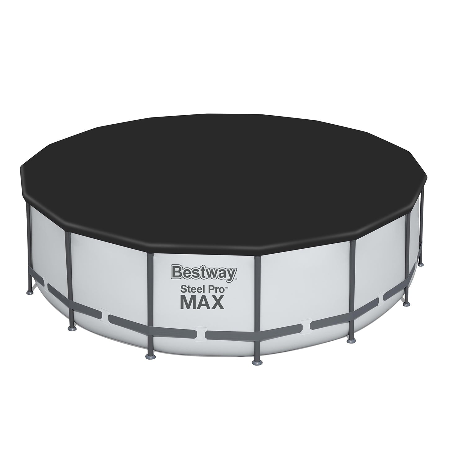 Bestway Steel Pro MAX 15’ x 48 Metal Frame Above Ground Pool, Blue, POOL ONLY