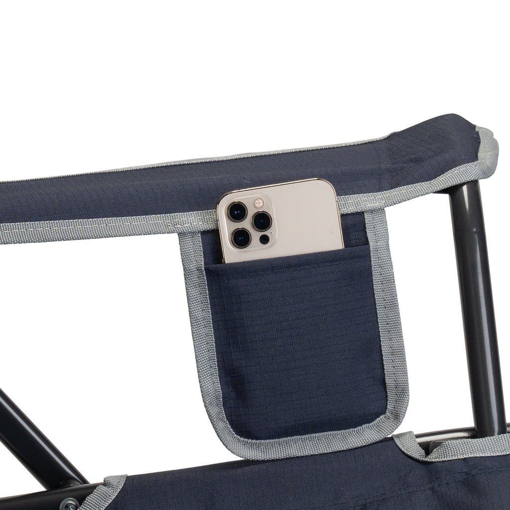 GCI Outdoor Comfort Pro Rocker Camping Chair with Mesh Backrest, Pastel Green Colorblock