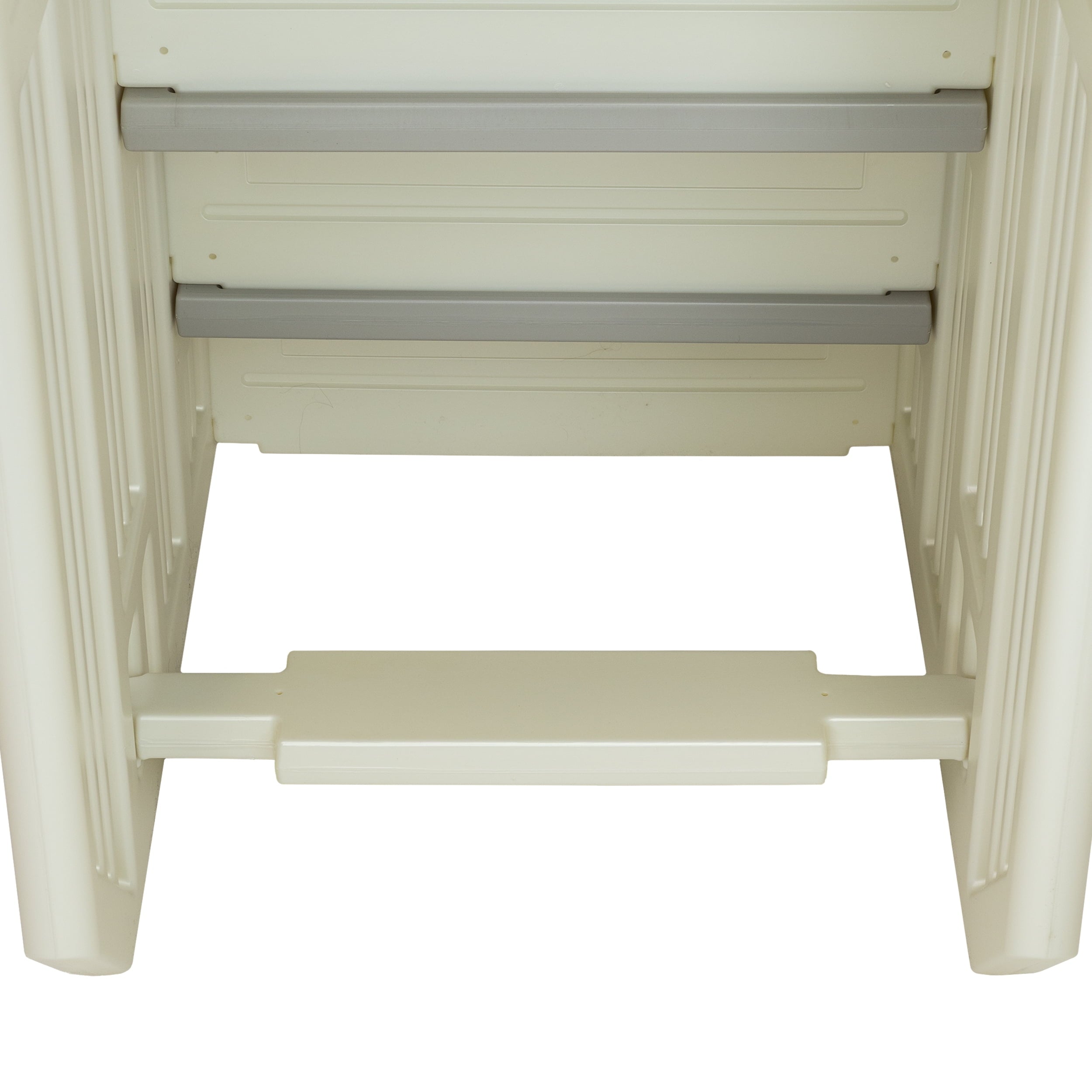 Aqua Select White Outside Flip-up Safety Ladder for Above Ground Pools 48-54H