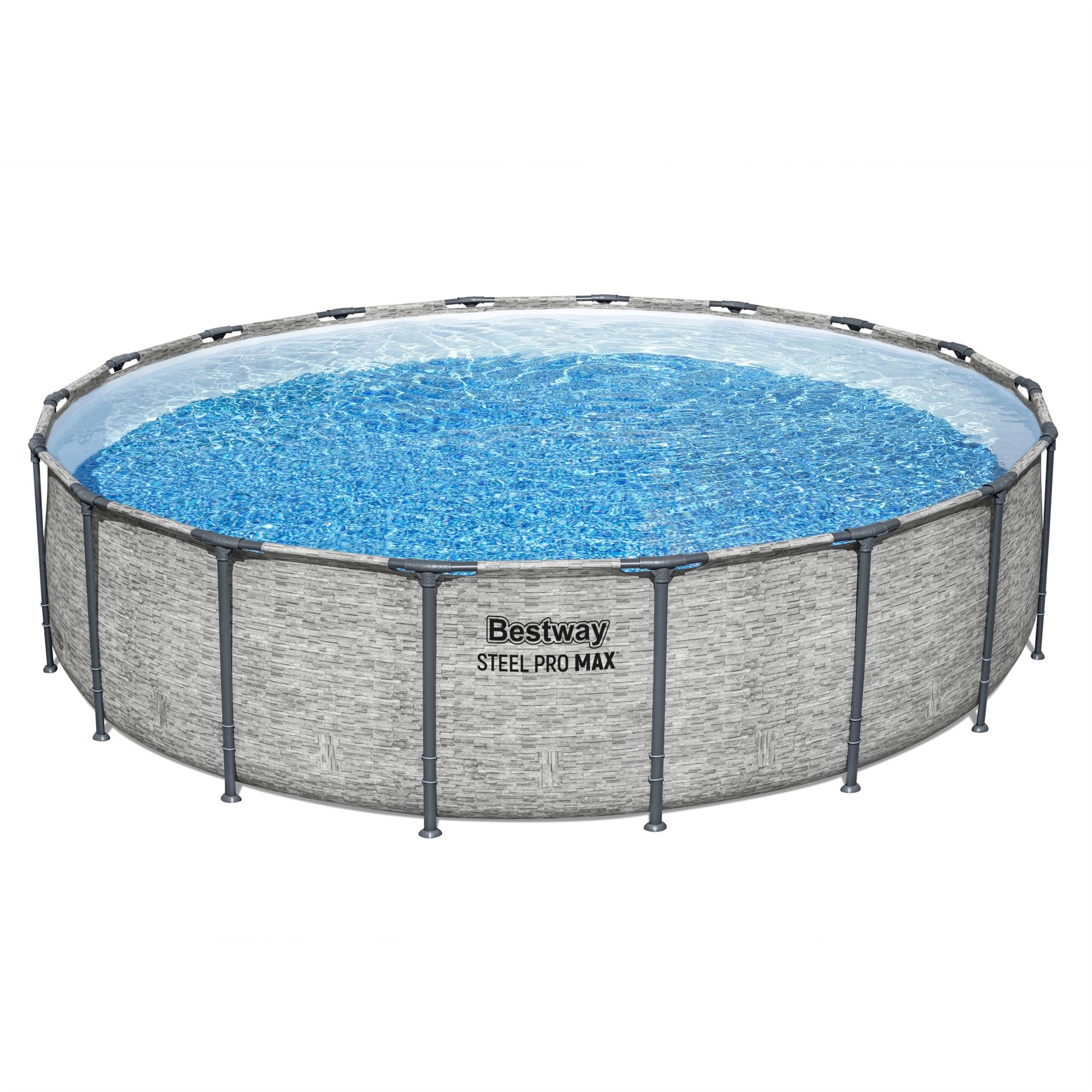Bestway Steel Pro MAX 15’ x 48 Metal Frame Above Ground Pool, Blue, POOL ONLY