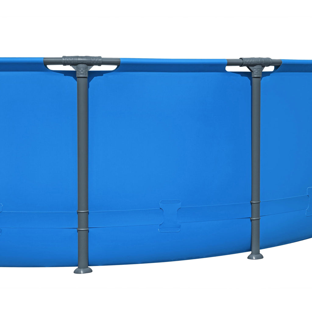 Bestway Steel Pro MAX 14’ x 42 Metal Frame Above Ground Pool, Blue, POOL ONLY