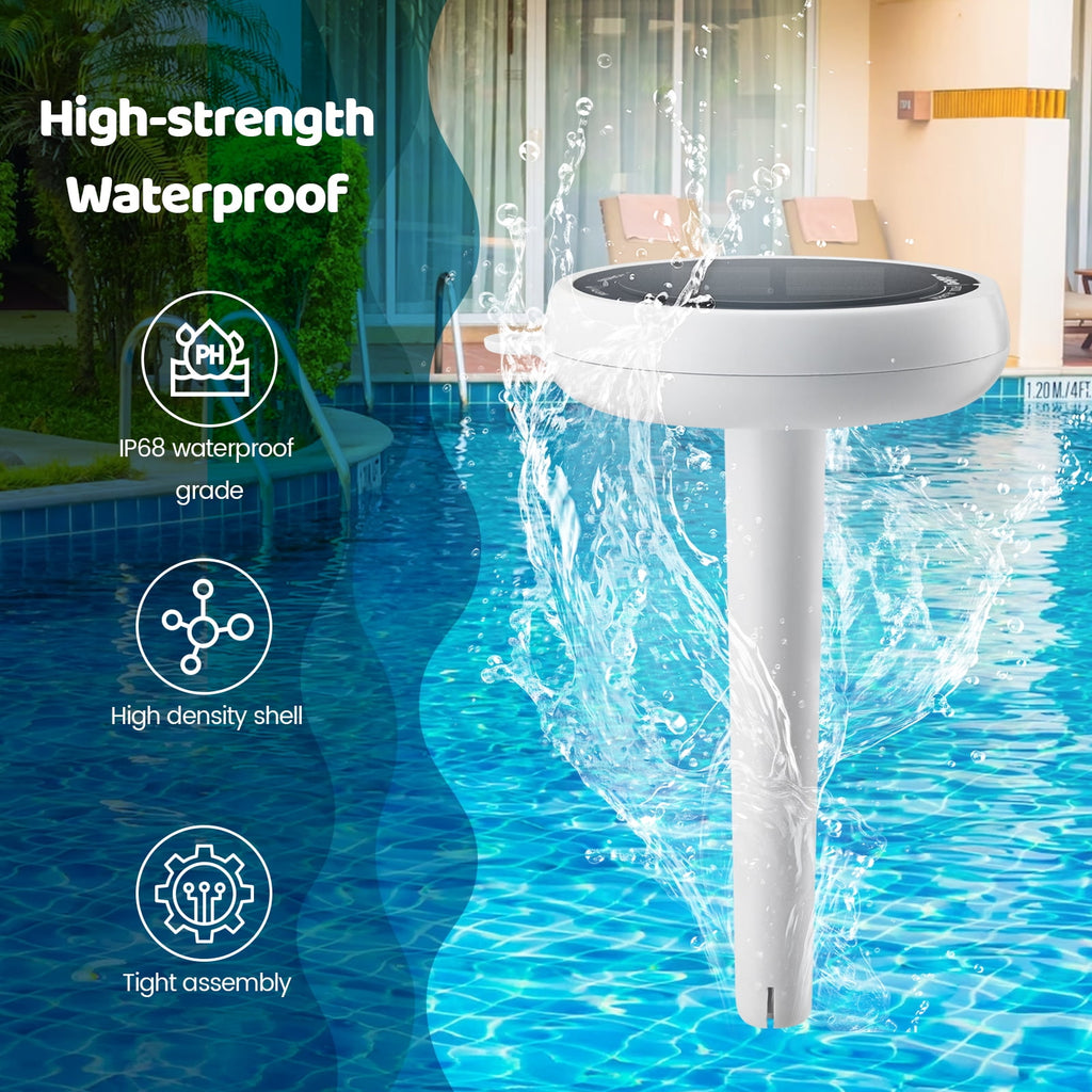 Pool Alarm, Briidea Solar Wave Pool Alarm, Summer Pool Safety, Indoor/Outdoor Dual Alert, Adjustable Sensitivity