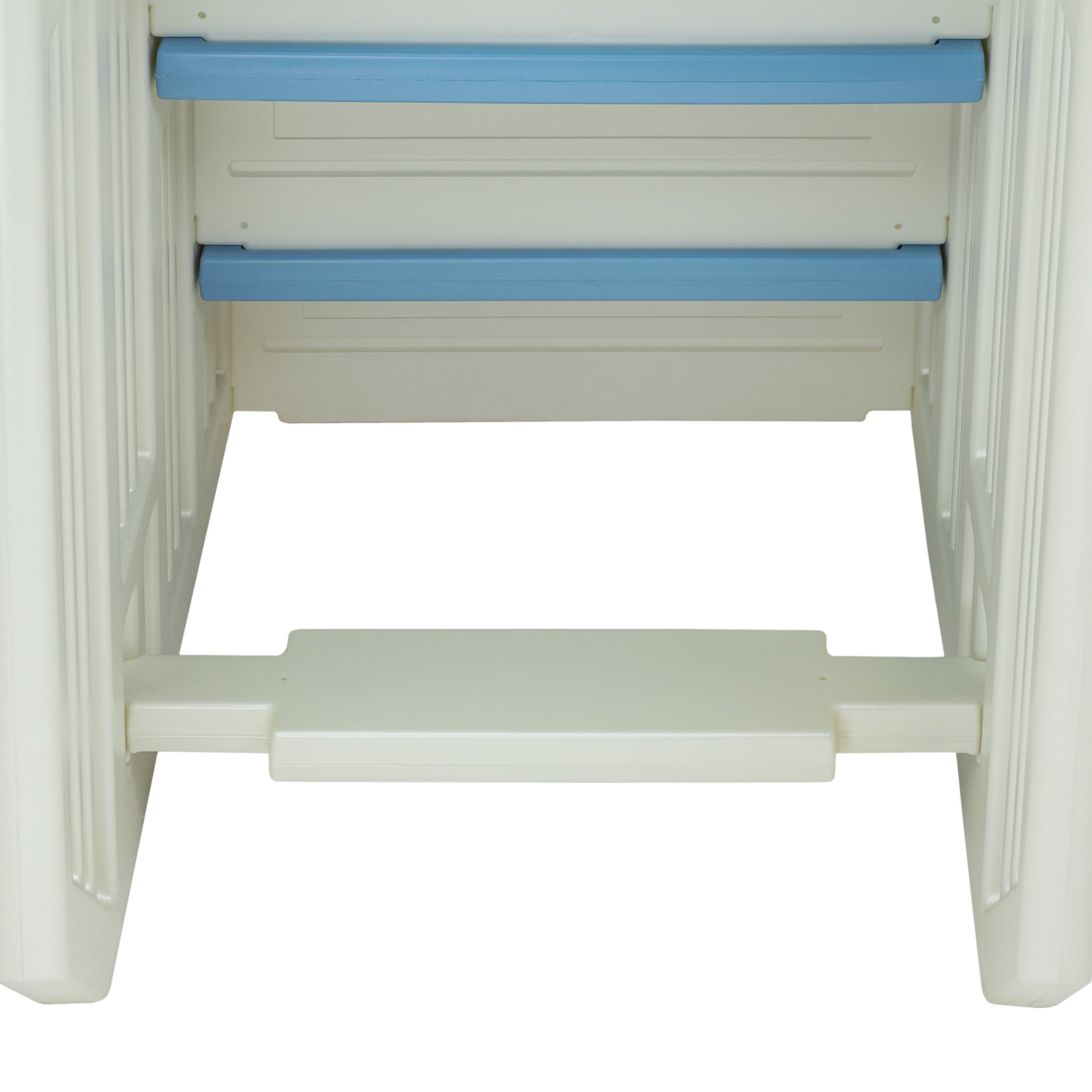 Aqua Select White Outside Flip-up Safety Ladder for Above Ground Pools 48-54H