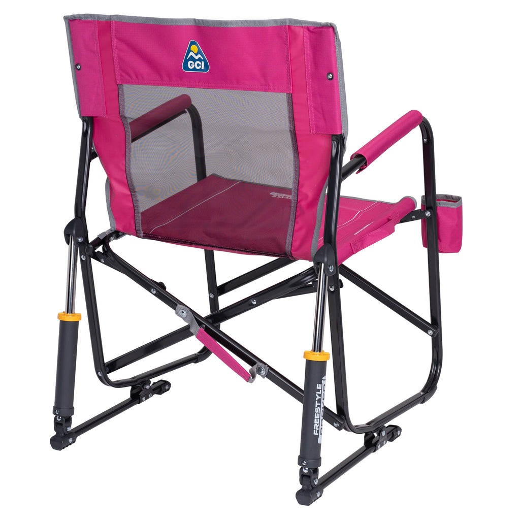 GCI Outdoor Freestyle Rocker Foldable Rocking Camping Chair, Black
