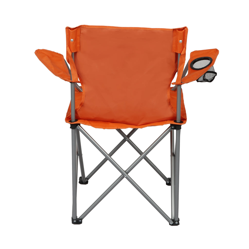 Ozark Trail Quad Folding Camp Chair with Cup Holder, Black