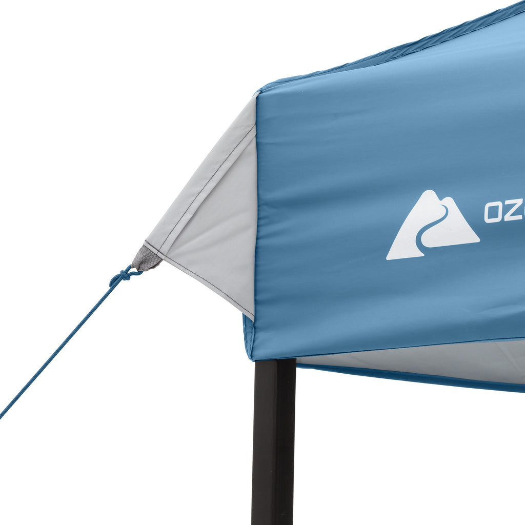 Ozark Trail 10x10 Instant Pop Up Canopy Tent with Simple Push Setup – Straight Leg Pop-Up Tent for Tailgating, Camping & Events, Gold