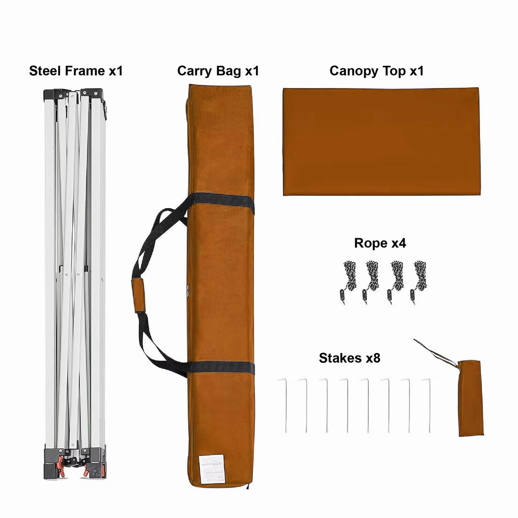 Ozark Trail 10' x 10' Instant Slant Leg Pop-up Outdoor Canopy, Blue