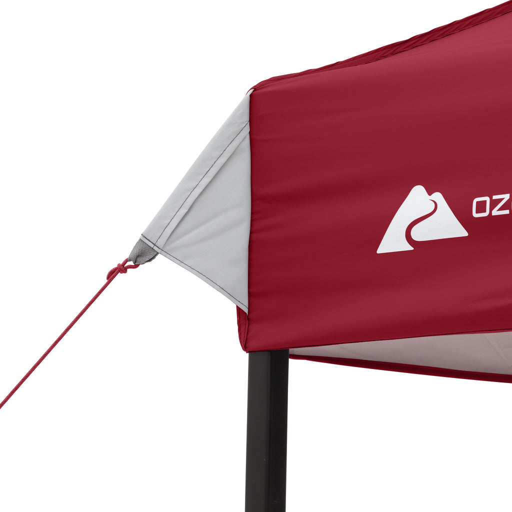 Ozark Trail 10x10 Instant Pop Up Canopy Tent with Simple Push Setup – Straight Leg Pop-Up Tent for Tailgating, Camping & Events, Gold