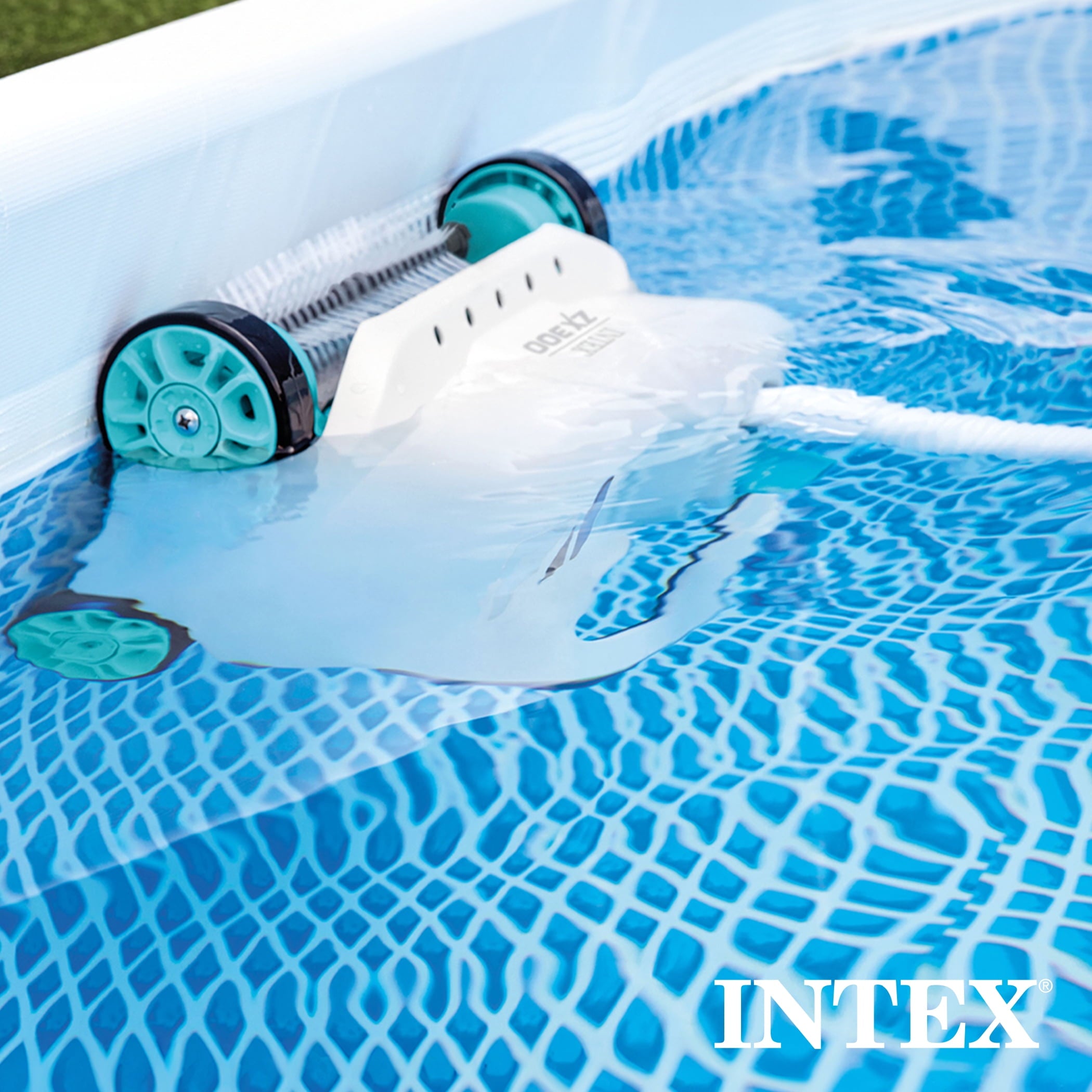 INTEX 18ft x 52in Ultra XTR Above Ground Swimming Pool, Sand Filter Pump, & Automatic Vacuum Cleaner