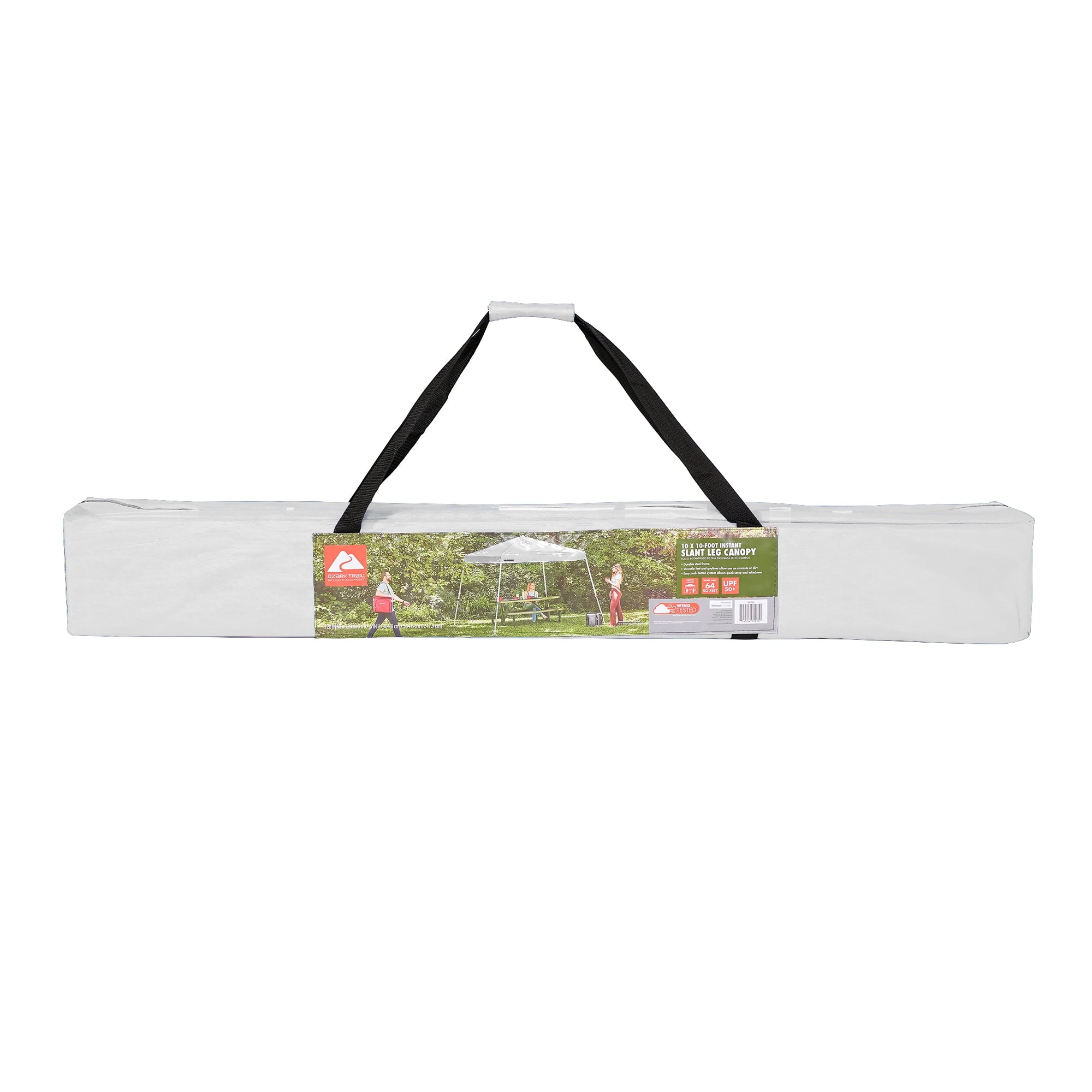 Ozark Trail 10' x 10' Instant Slant Leg Pop-up Outdoor Canopy, Blue