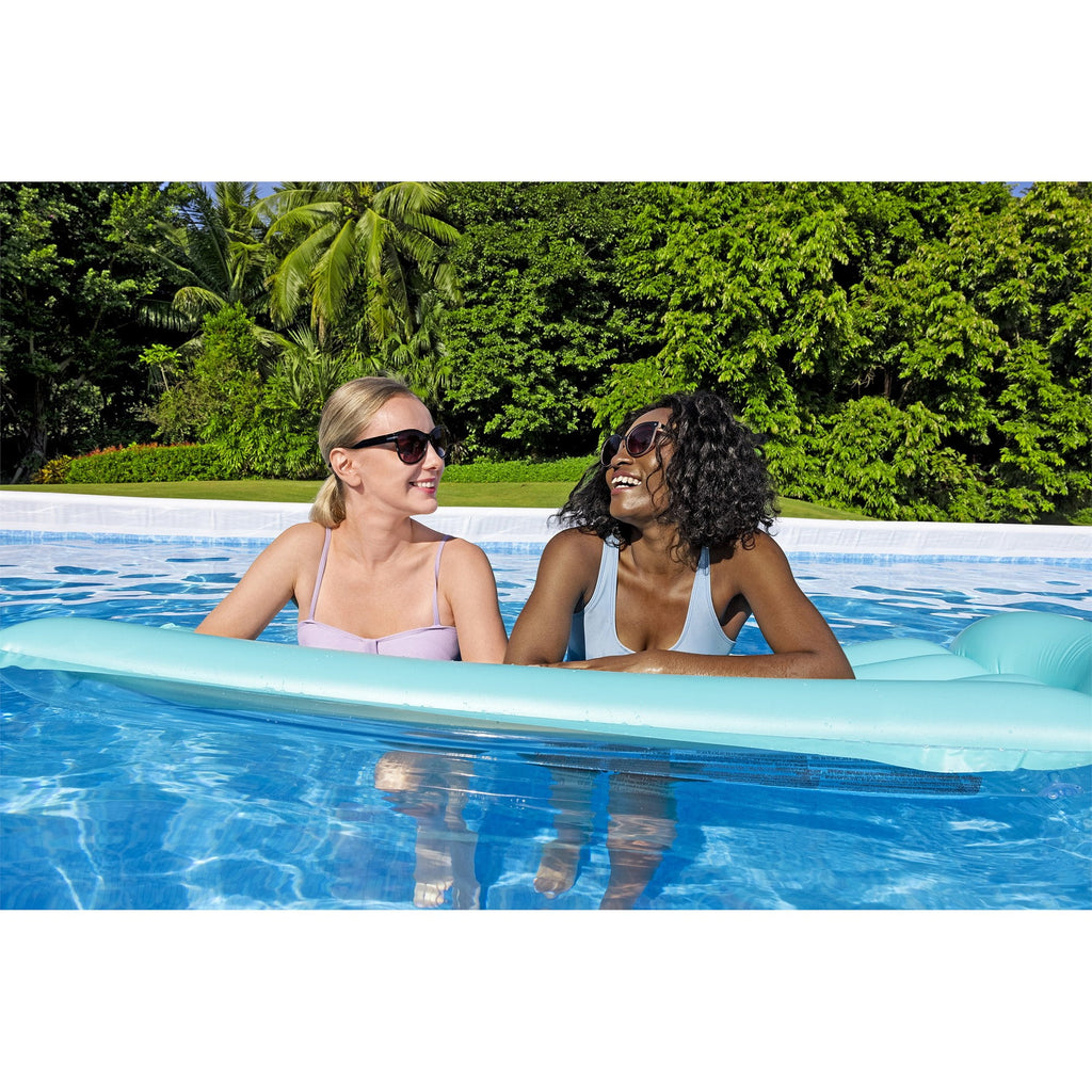 Bestway Power Steel 24’ x 12' x 52” Metal Frame Above Ground Pool, Gray