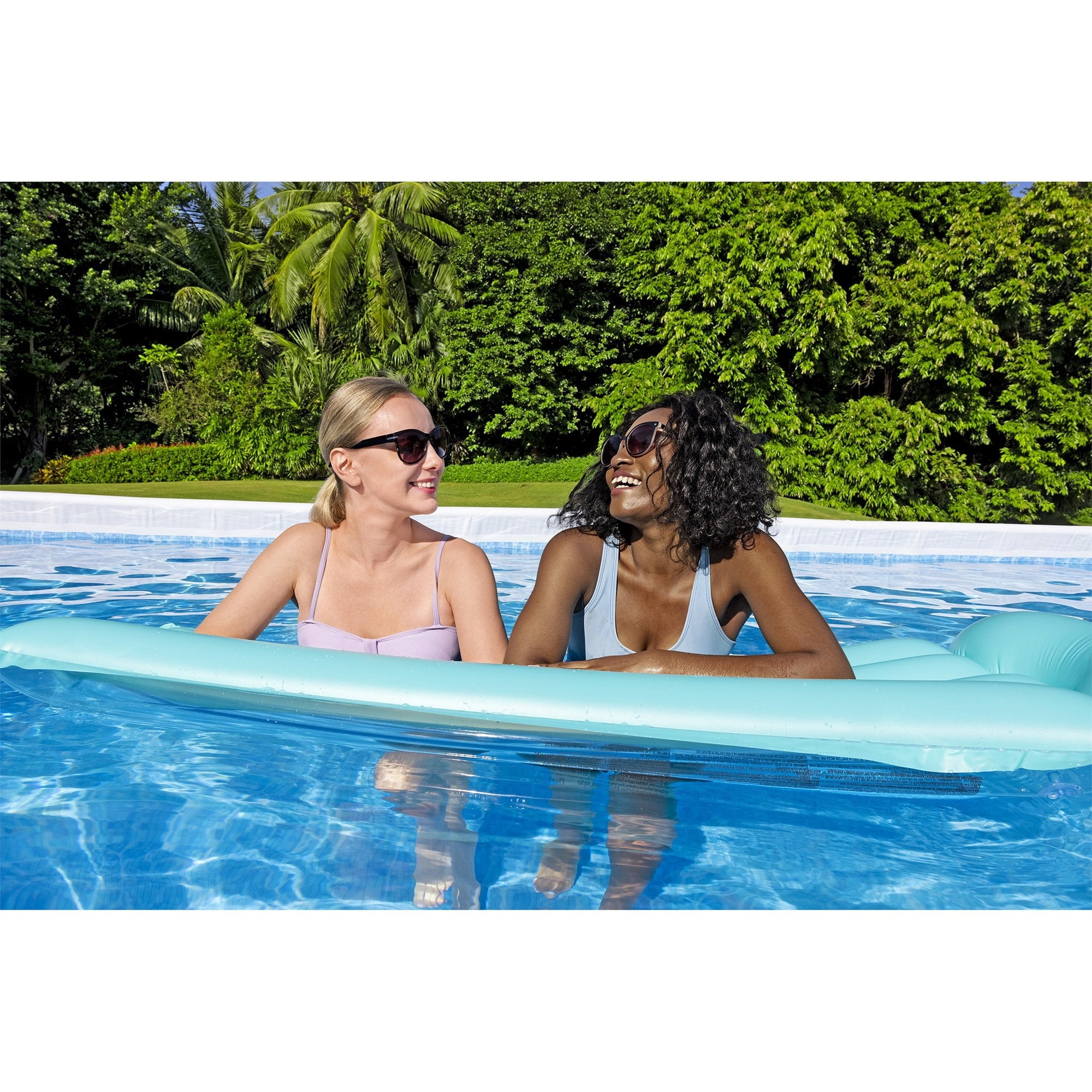 Bestway Power Steel 24’ x 12' x 52” Metal Frame Above Ground Pool, Gray